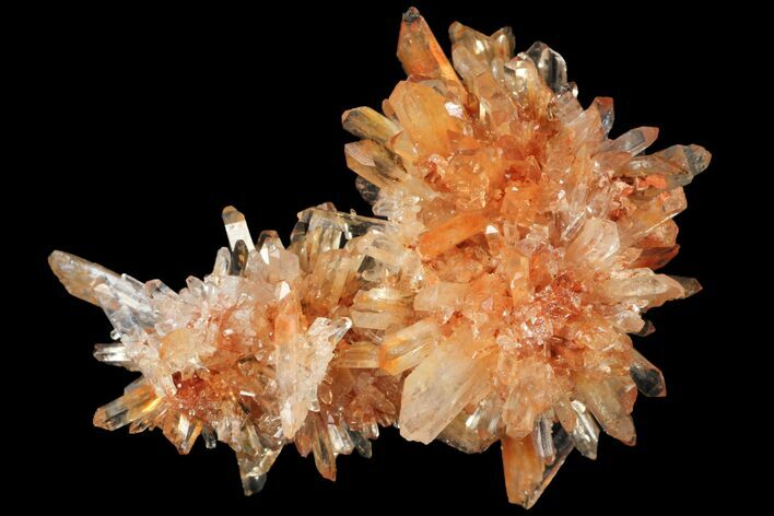 Orange Creedite Crystal Cluster - Durango, Mexico #99195